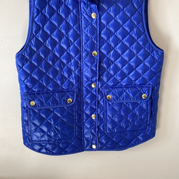 J. Crew Royal Blue Excursion Puffer Vest - Size S - Picture 4 of 7